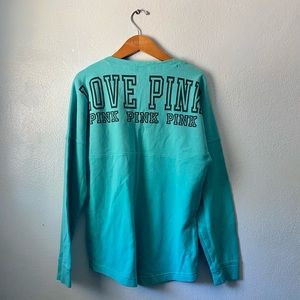 PINK Women’s Long-Sleeve Shirt Blue